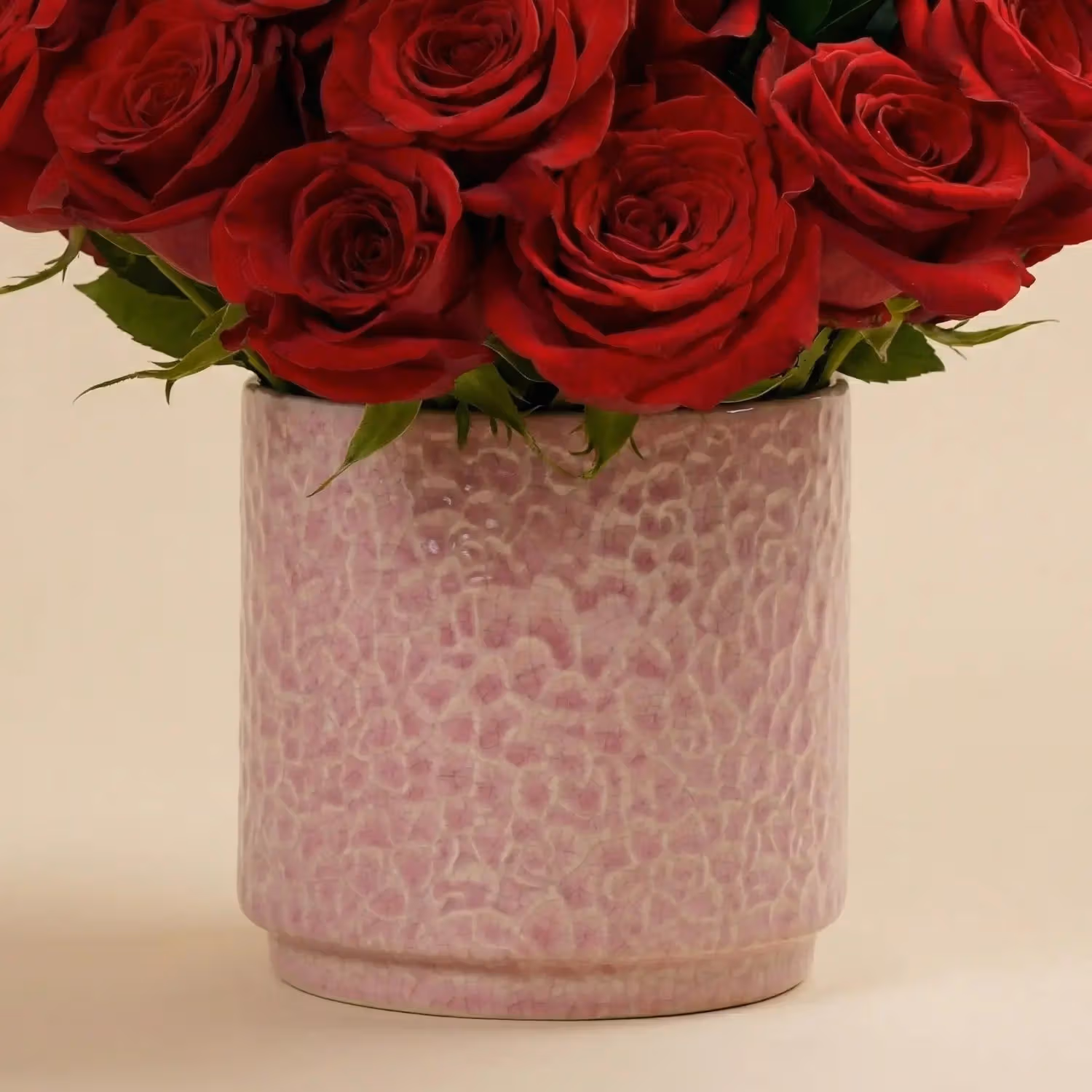 Exquisite True Love Rose Box with Elegant Ceramic Vase