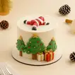 Festive Christmas Tree Surprise Cake - Chocolate