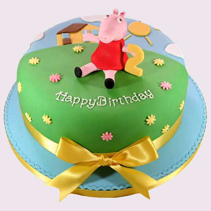 Peppa Pig Sunny Day Black Forest Cake