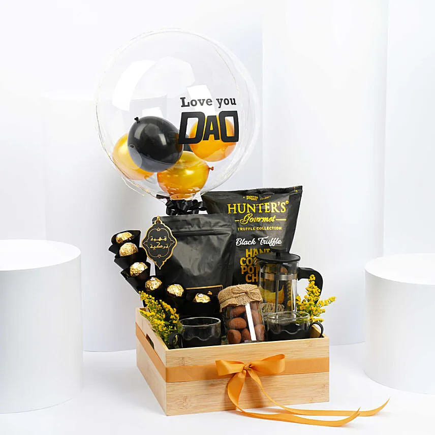Coffee And Nibbles Hamper For Dad