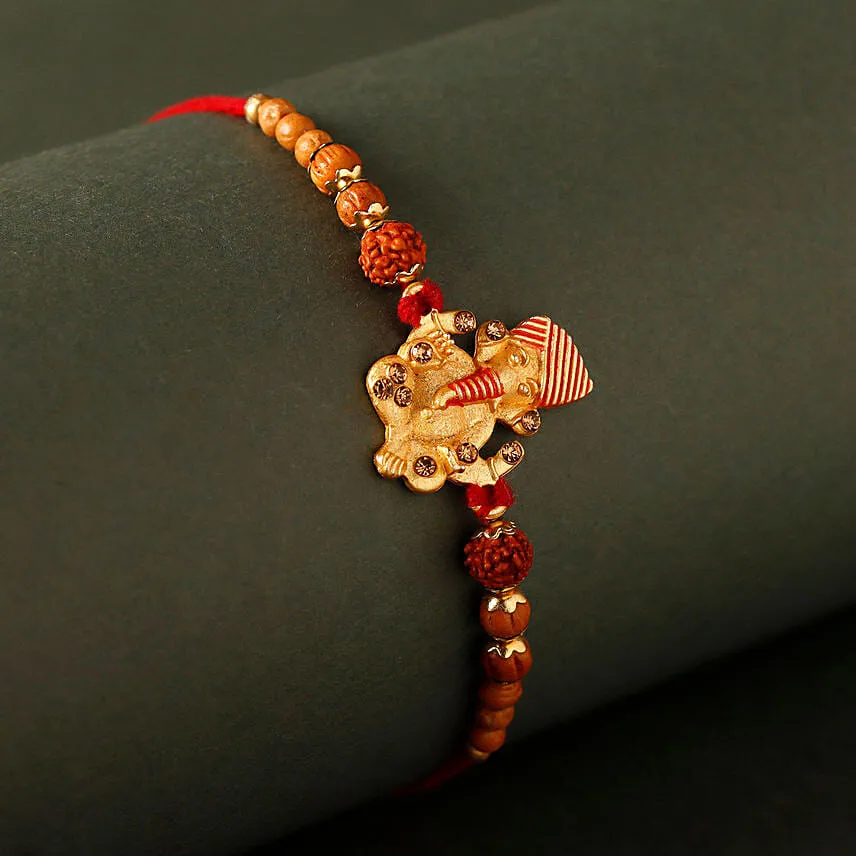 Sneh Antique Ganesha Rakhi & Milk Cakes