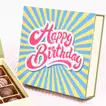 Exquisite Birthday Wishes Chocolate Box with Pistachio Belgian Chocolates