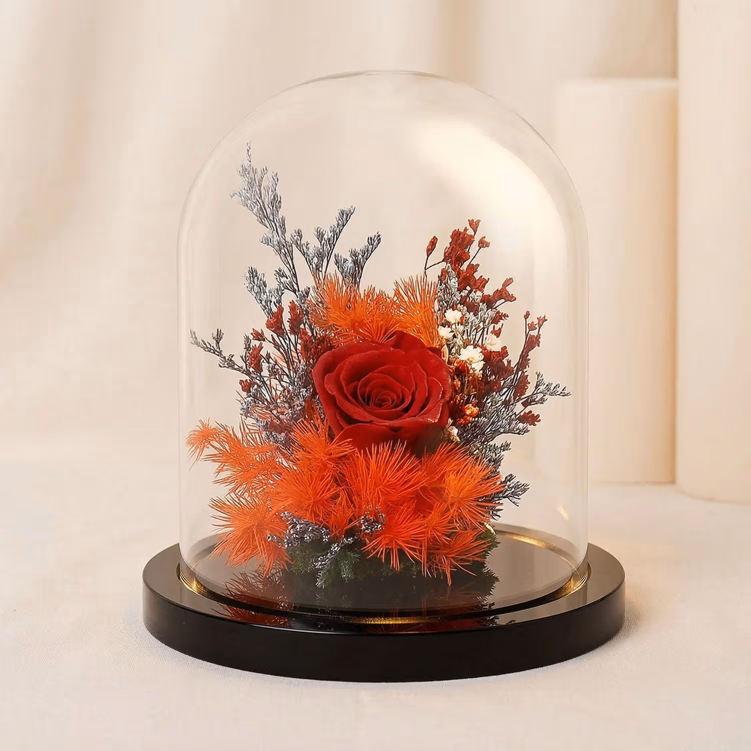 Forever Red Rose In Glass Dome