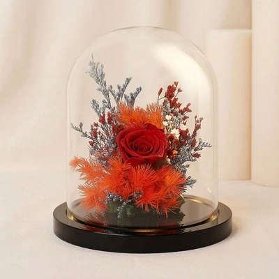 Forever Red Rose In Glass Dome