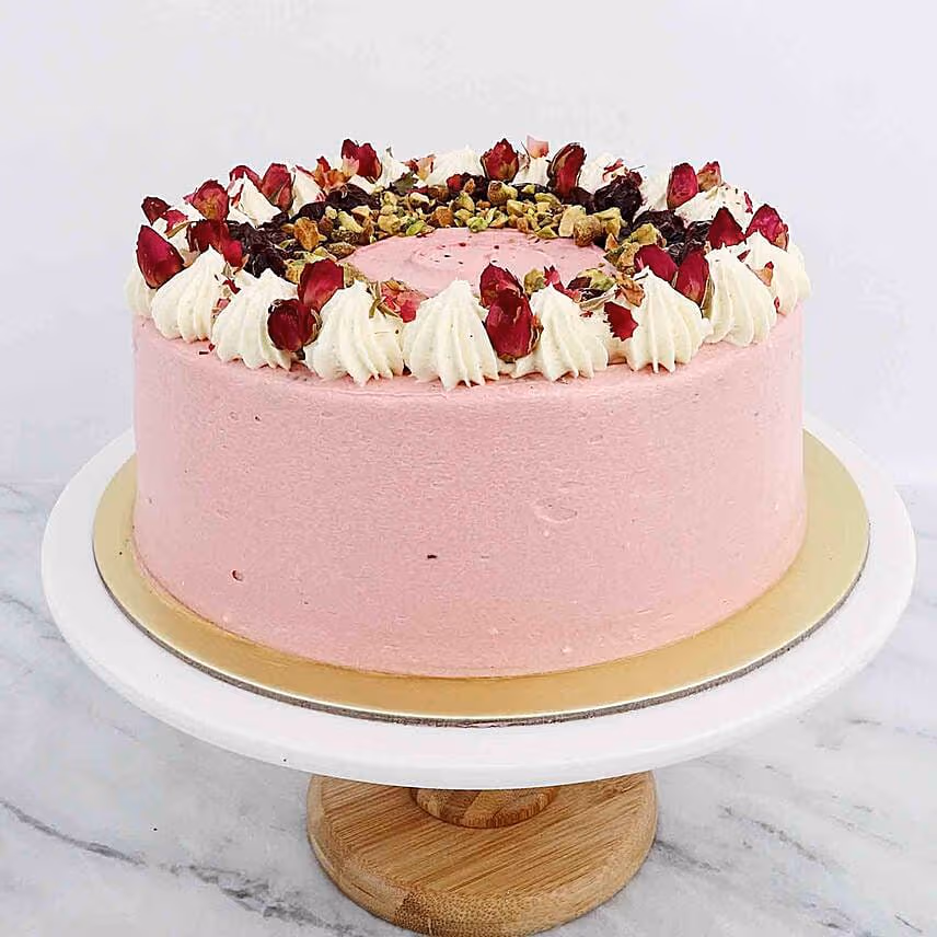 Toasty Pistachio Berry Cake 8 inches