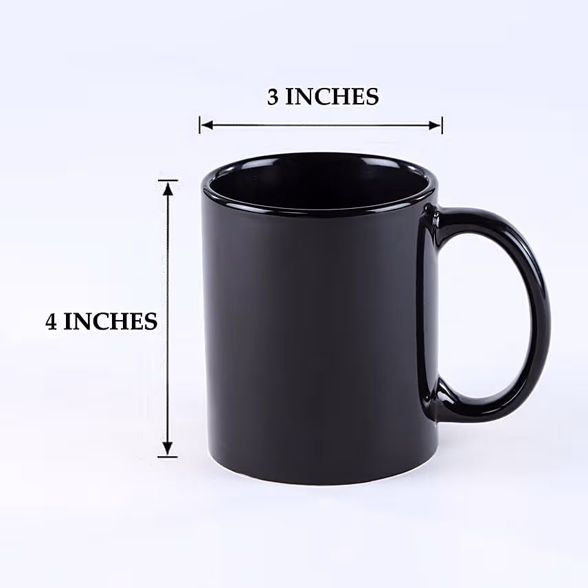 Jade Plant Personalised Black Mug
