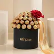 Luxurious Ferrero Rocher Bouquet with Red Rose