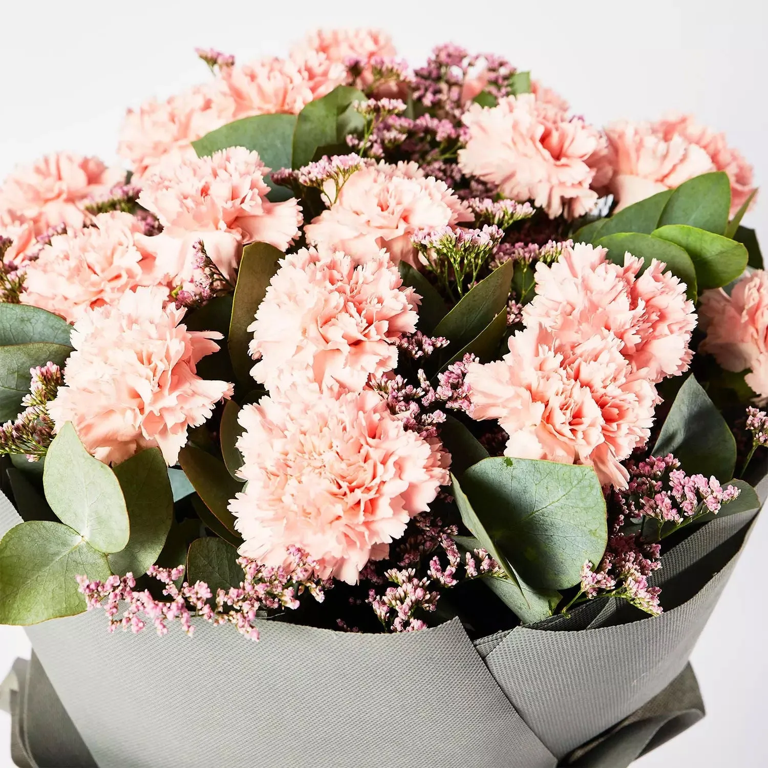 Peaceful Pink Carnations Bouquet