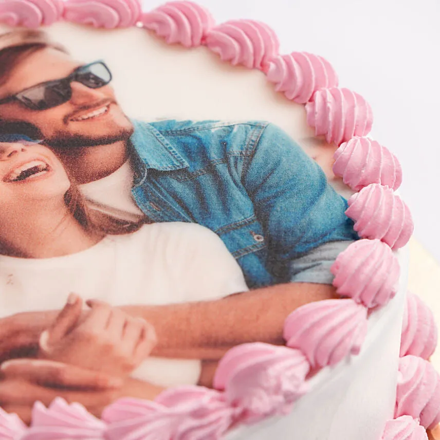In Love Photo Cake- Pineapple 1 Kg