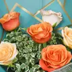 Exquisite Fiesta of Roses with Decadent Red Velvet Cake