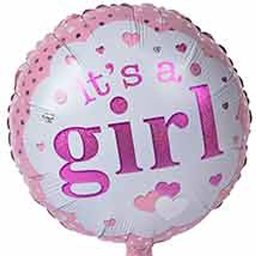 Its A Girl Balloon Add