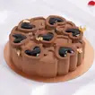 Decadent Half Kg Chocolush Cake with Heart-Shaped Chocolate Glaze