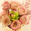 Golden Cup Pedestal Flower Vase 