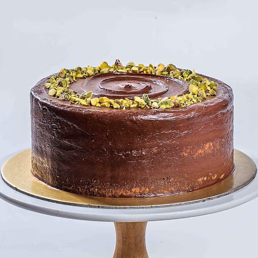 Dark Chocolate Pistachio Cake
