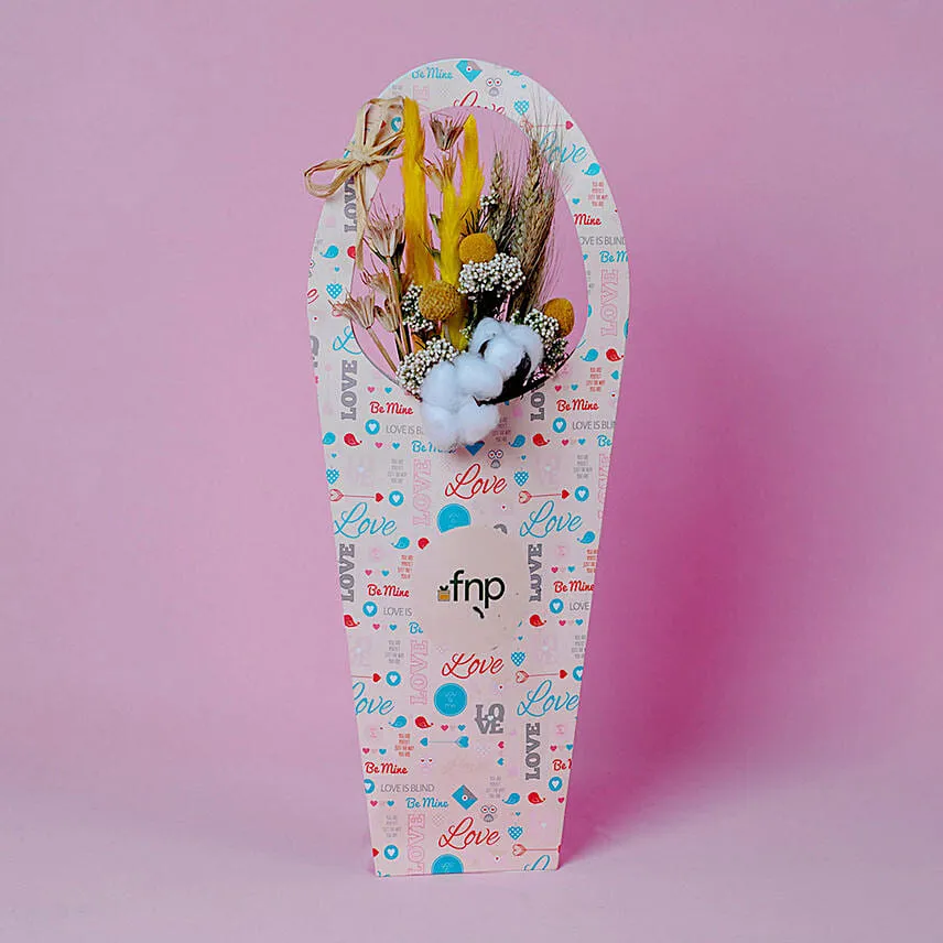 Dried Flowers In a Sleeve Bag For Valentine