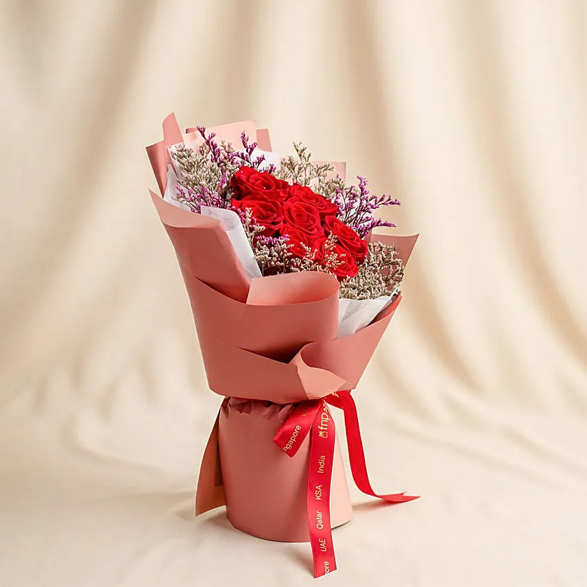 Classic Eternity Preserved Red Roses Bouquet