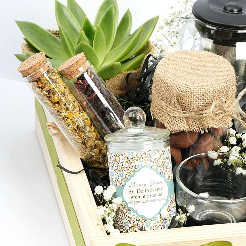 Tea n Cookies Gift Tray