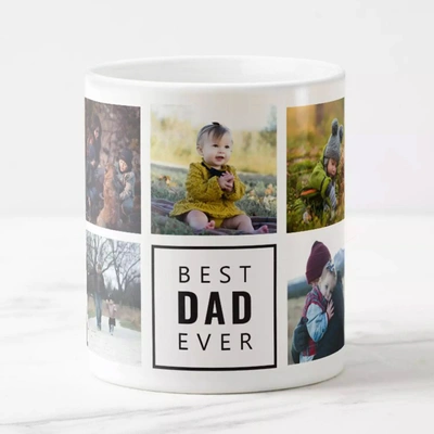 Personalized 'Best Dad Ever' Photo Mug - Perfect Gift for Father's Day
