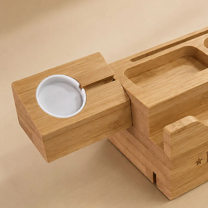 Engraved Mobile Charger and Stand for Dad
