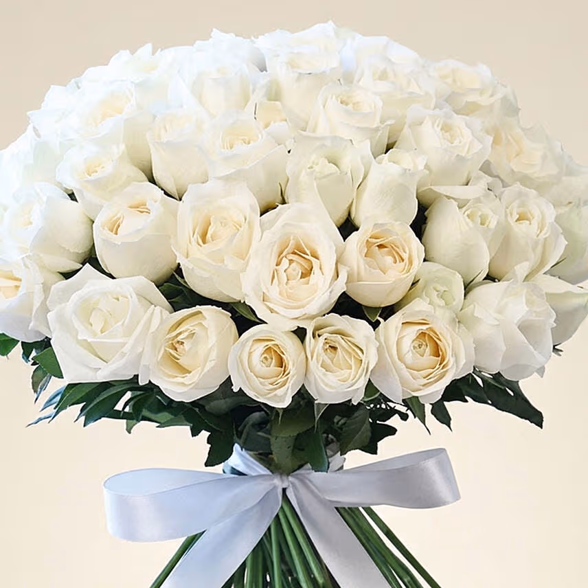 White Roses Bunch N Ferrero Rocher