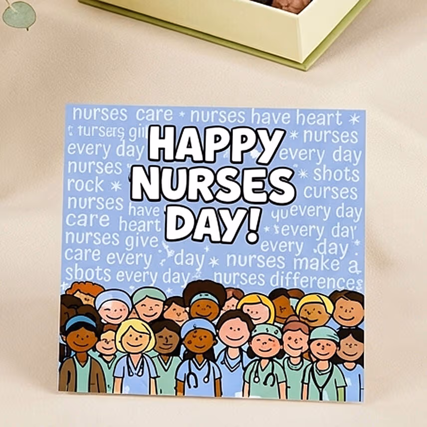 Nurses Day Flower Vase and Truffles Bundle