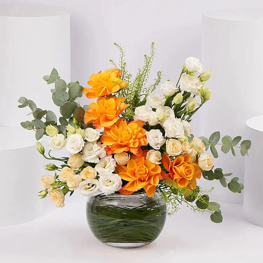 Golden Hour Floral Arrangement