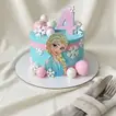 Birthday Frozen Princess Theme Cake - 1.5 Kg / Chocolate