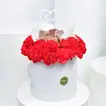 Elegant Red Carnation and Chocolate Love Box