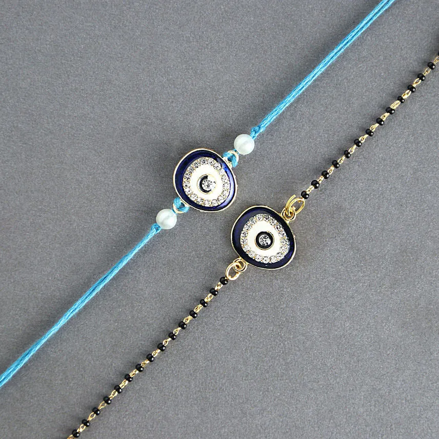 Feng Shui Guardian Evil Eye Rakhi for Bhaiya Bhabhi