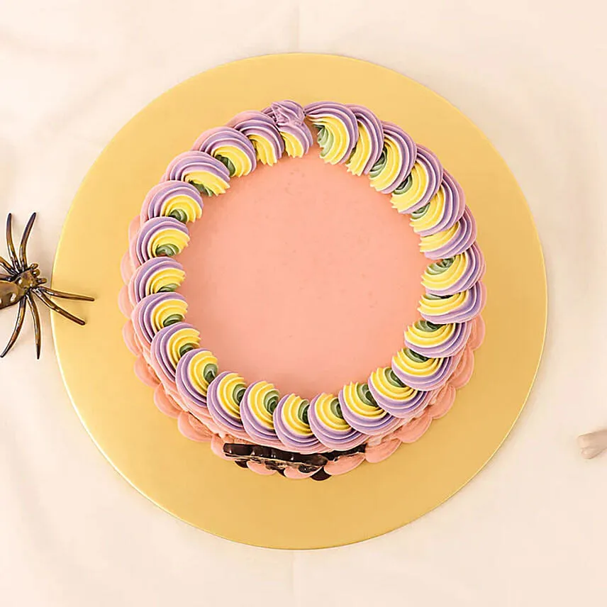 Spooky Cute Pink Ghost Cake
