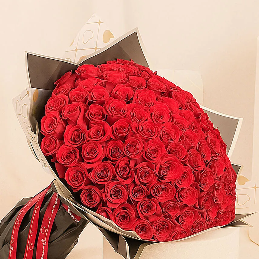111 Grand Red Roses Bouquet