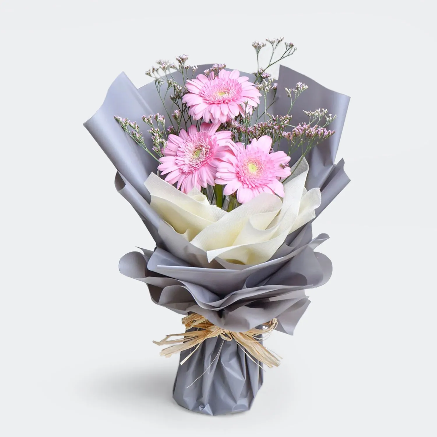 Elegant Godiva Beige Velvet Heart Gift Box with Luxurious Gerberas Bouquet