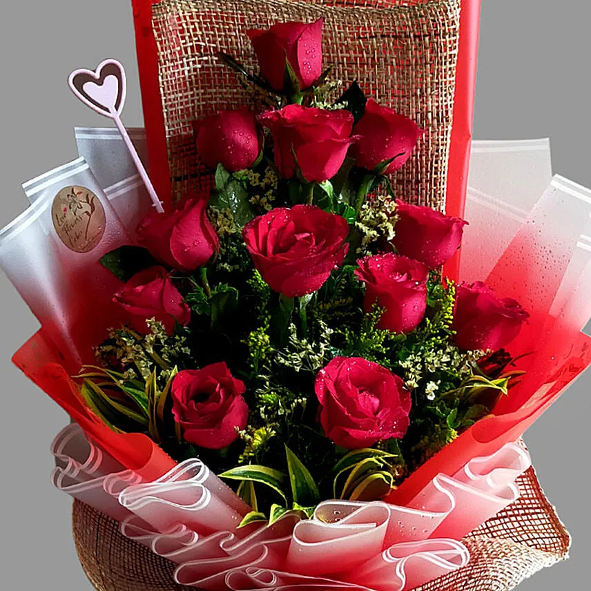 Beautiful Red Roses Bouquet