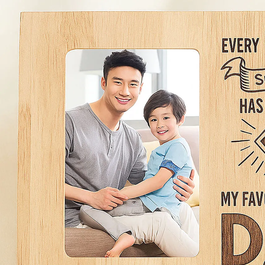 My Dad Is Superhero Personalised Fathers Day Photo Frame