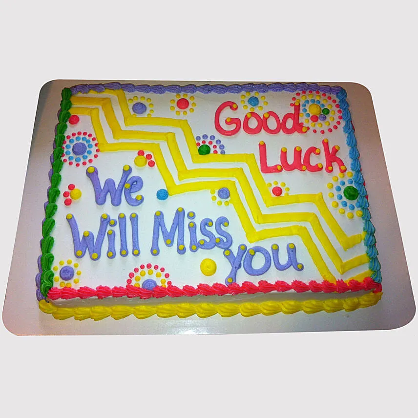 Colouful Miss You Cake