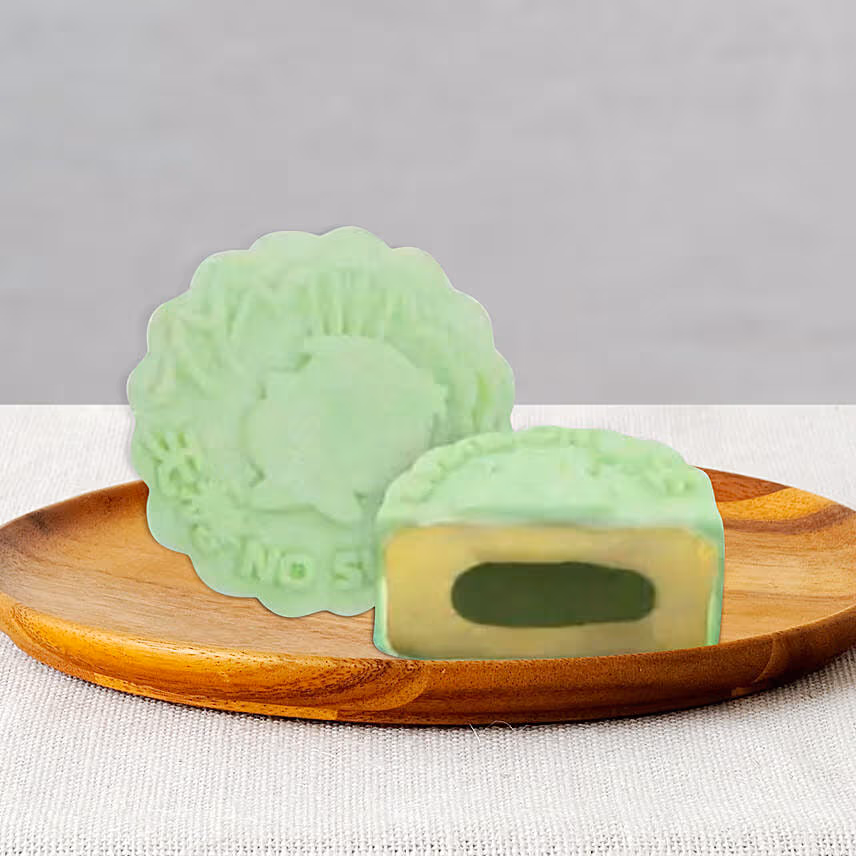 Jasmine Green Tea Truffle Yolk Mooncakes- 4 Pcs