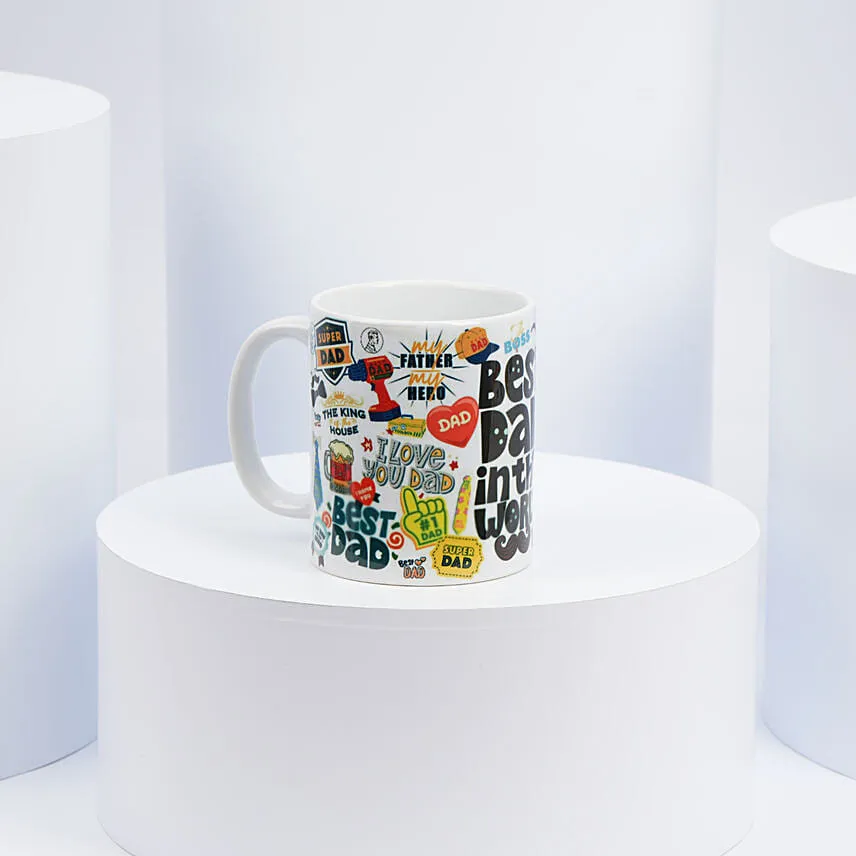 Best Dad Printed Mug
