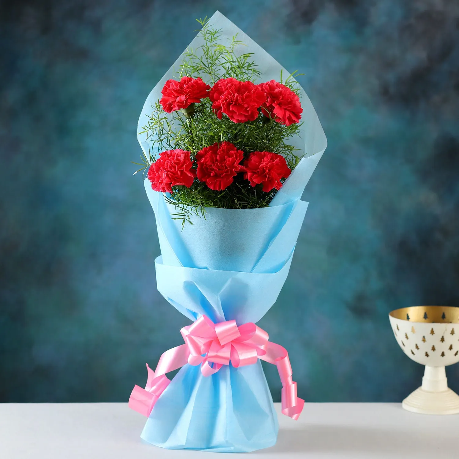 Eternal Pink Carnations Bunch