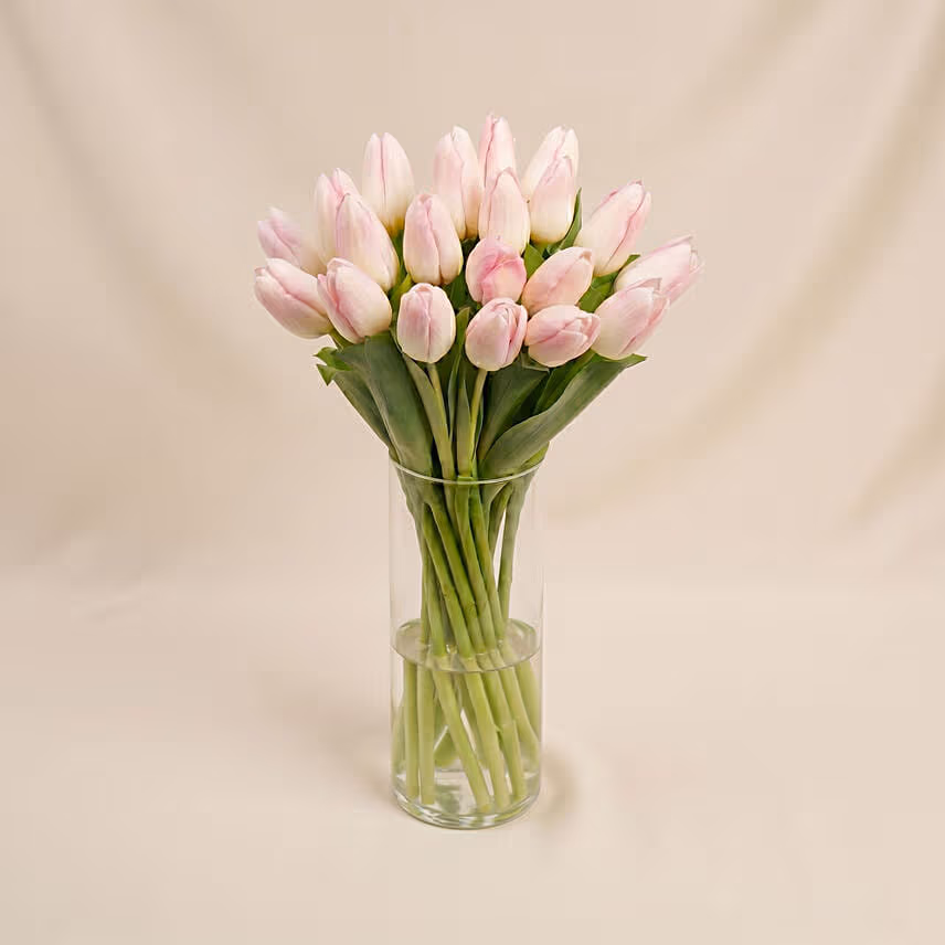 Pink Tulips Arrangement Standard