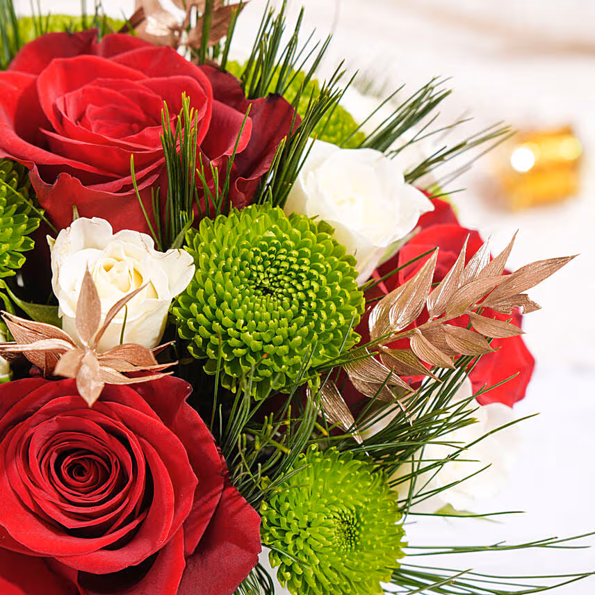 Seasons Greetings Flower Mug
