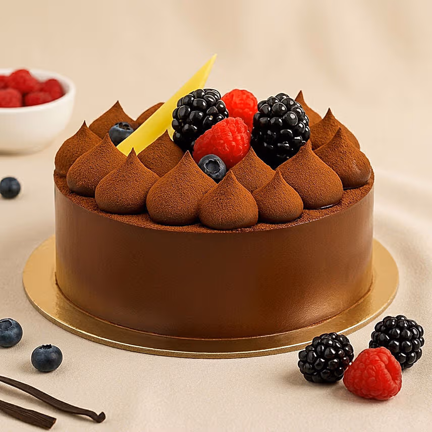Chocolate Truffle Cream Cake- 6 Inches