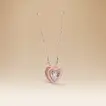 Omnia Aura 18K White Gold Necklace with Diamond Pendant