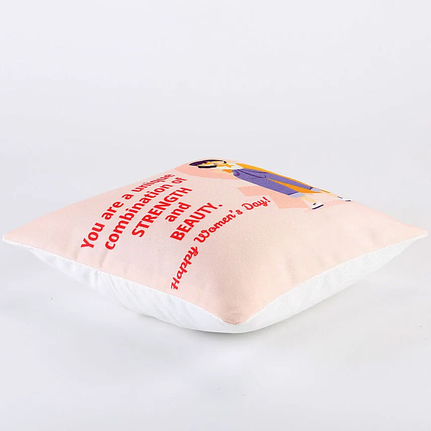 Strength Beauty Women Day Cushion
