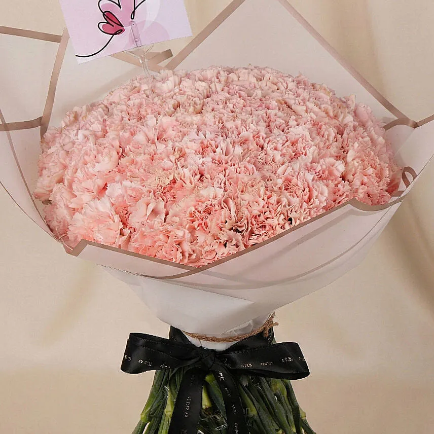 99 Carnations love Bouquet for Vday