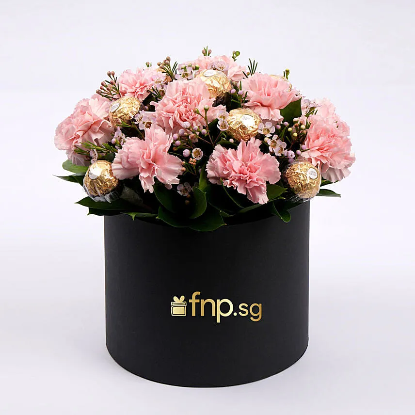 Carnations and Chocolates Box