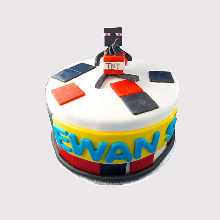 Minecraft TNT Cake