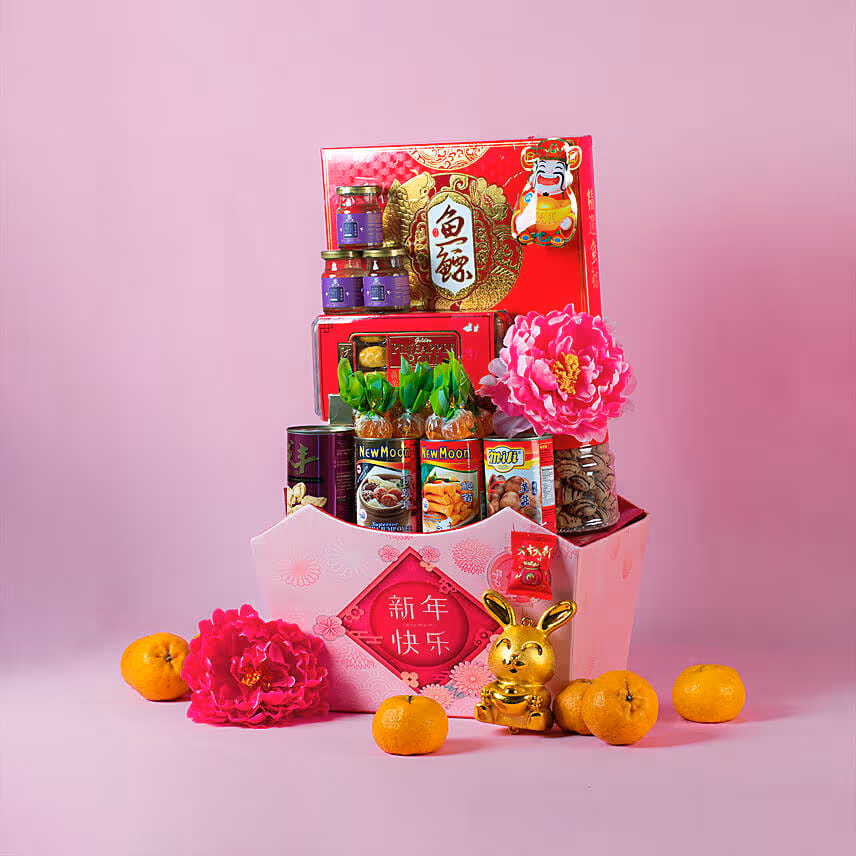 Love & Care Leather Gift Basket