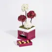 Elegant National Day Chrysanthemum Flower Arrangement with Chocolates