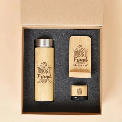 Eco-Friendly Bamboo Gift Box for Your Best Friend