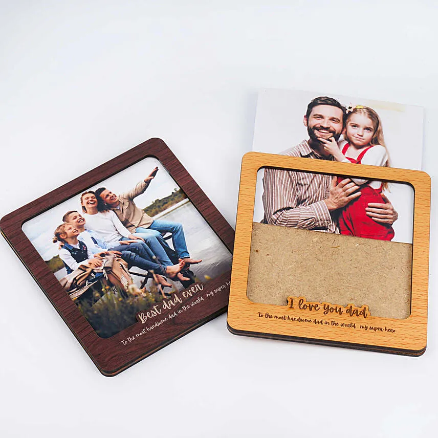 2 Fridge Magnet And Wooden Bottle For Dad